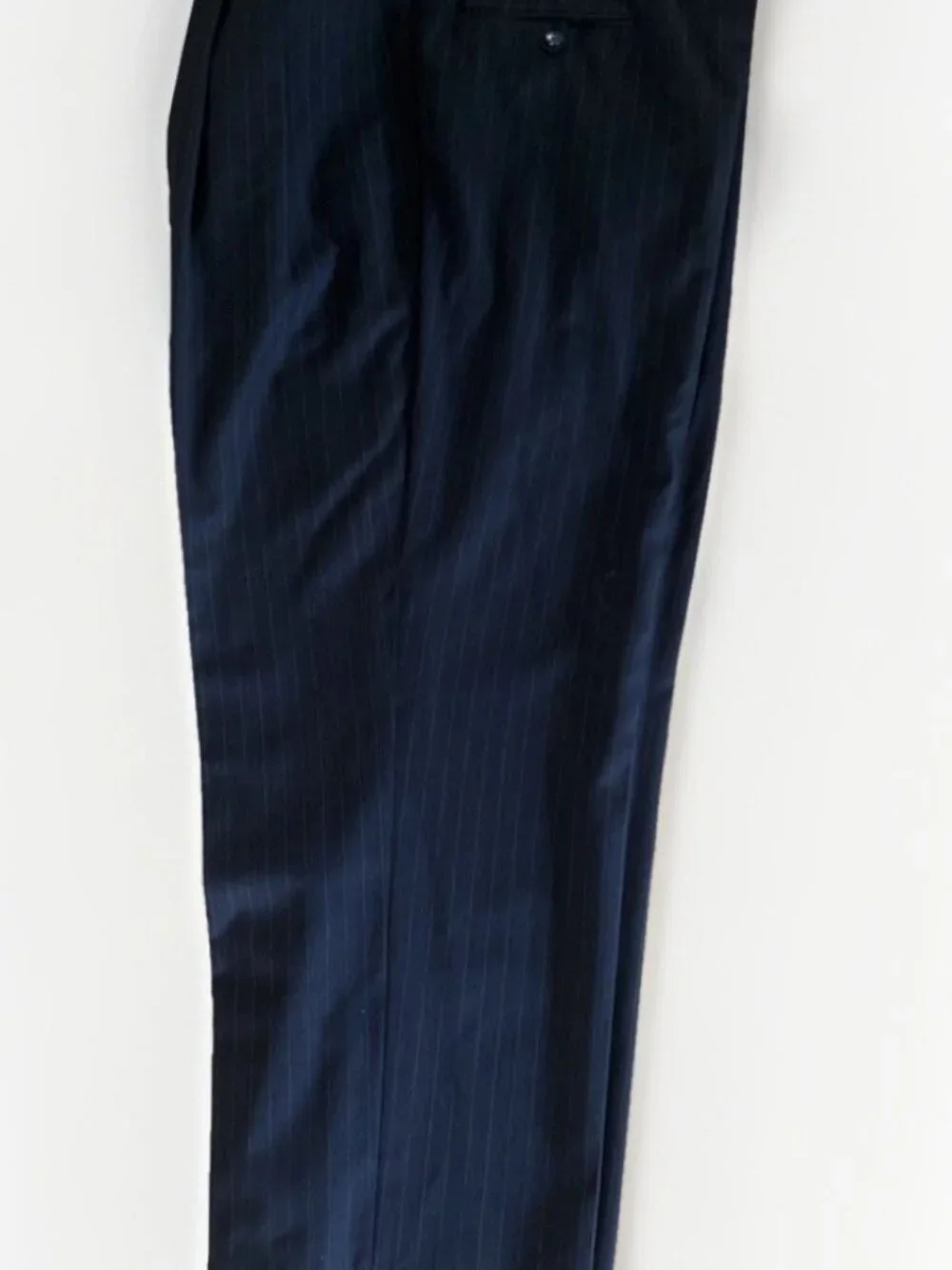 Jones New York JNY Classic Wool Suit Mens 2PC Black Pinstripe Jacket Pants ~44R